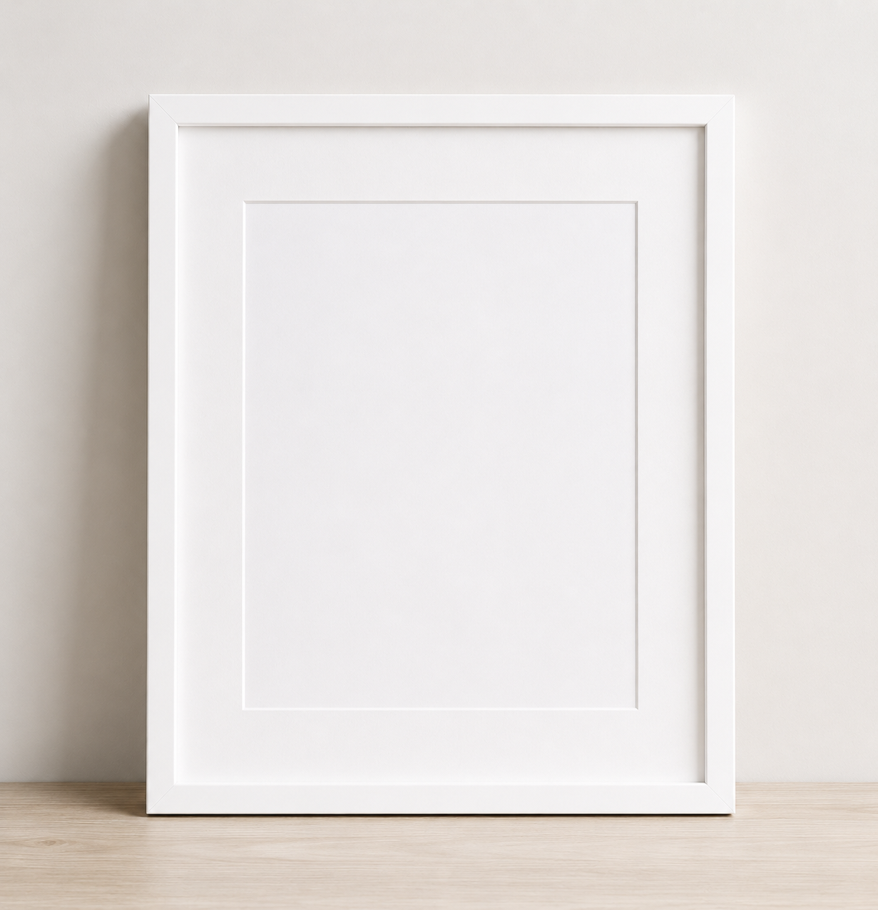 Minimalist White Frame